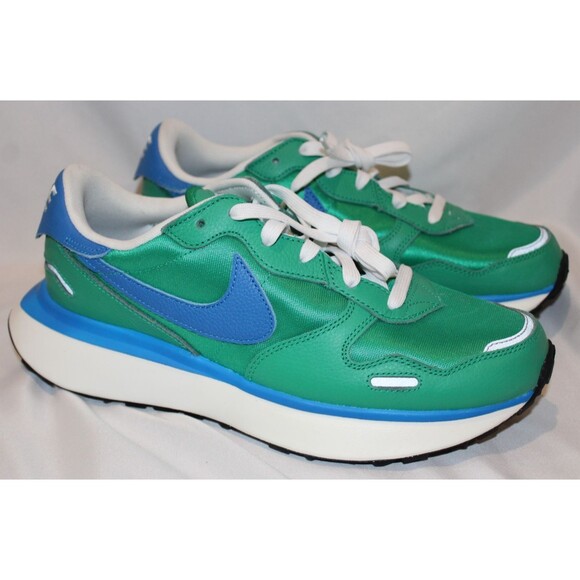 NIKE MEN'S PHOENIX WAFFLE ATHLETIC SNEAKERS GREEN BLUE NEW SZ 11 - Picture 1 of 6